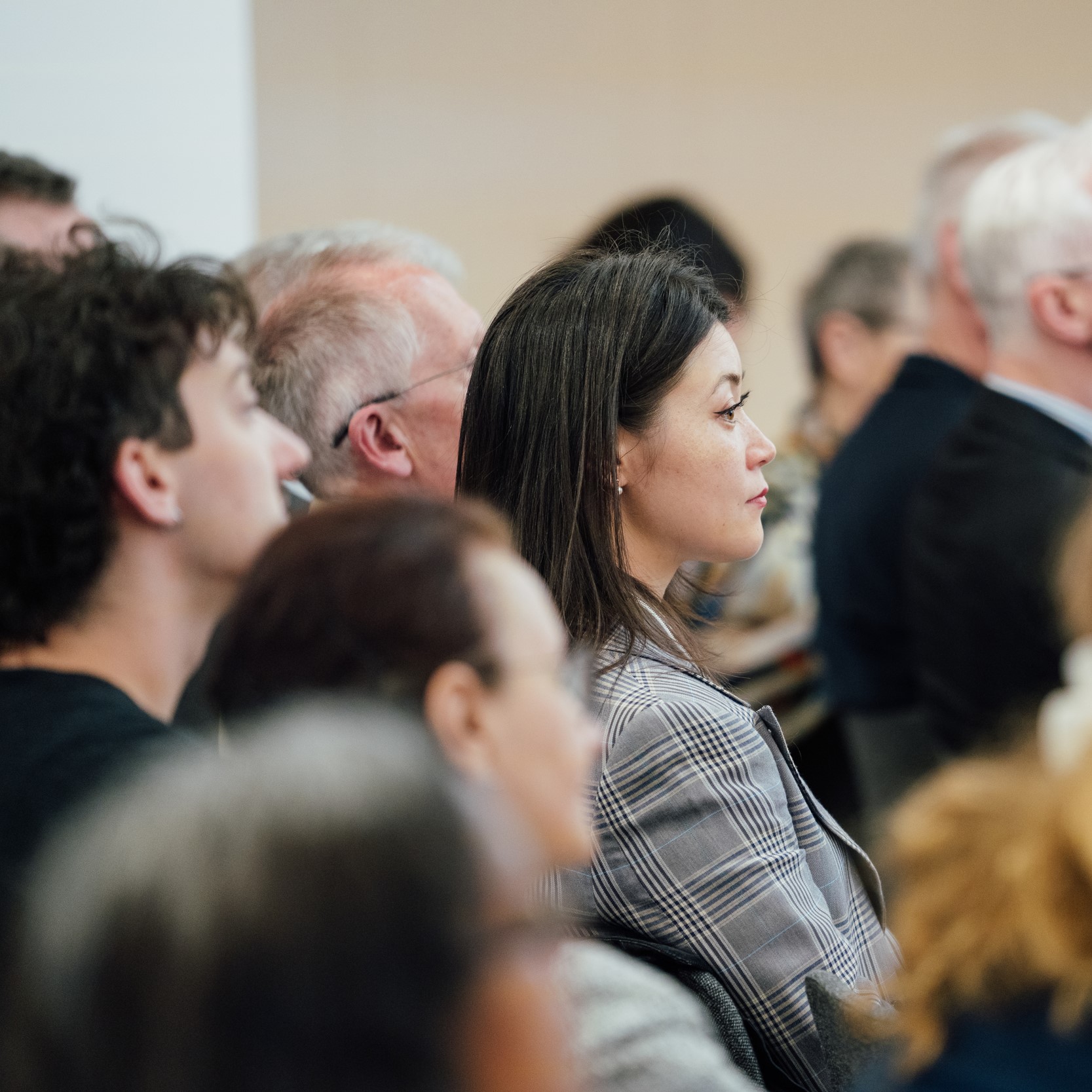 For decoration only this image is of a crowd of people sat at an event