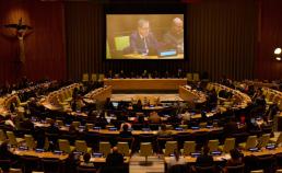 Prof John Tasioulas speaking at the UN in New York, Feb 2025