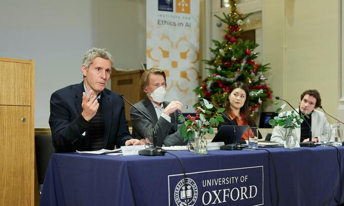 Professor Yuval Shany in discussion during the Q&A